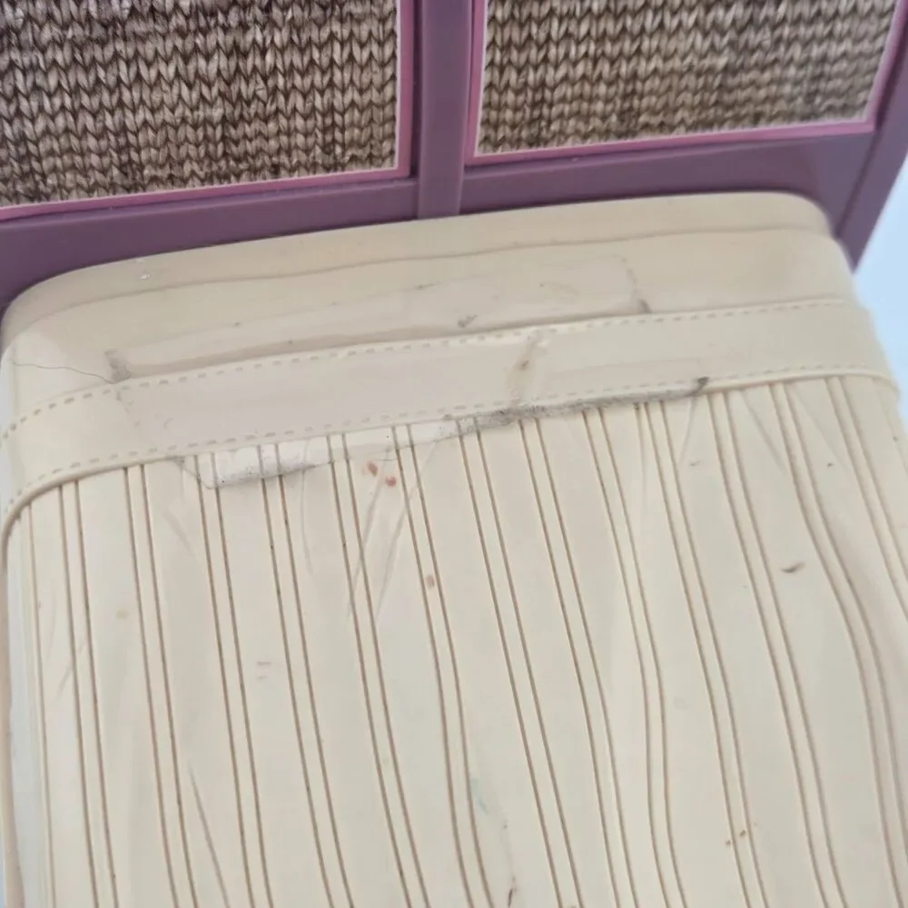 Fisher Price Loving Family Doll Bed Parent Bedroom 2011 Purple Butterfly